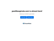 Tablet Screenshot of postlikeapirate.com